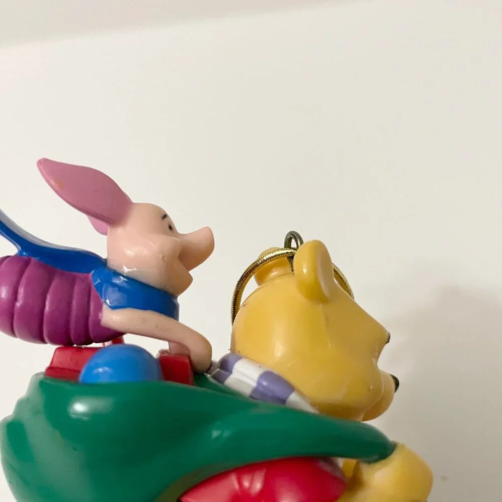 Disney Noma Winnie The Pooh And Piglet Christmas Tree Ornament Sleigh Sled - Picture 16 of 16